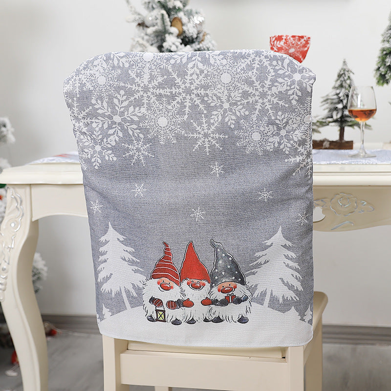Christmas Decoration English Alphabet Chair Cover