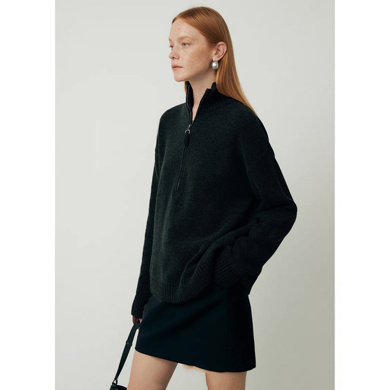 Loose Lapels Top Bandage Dress Autumn And Winter