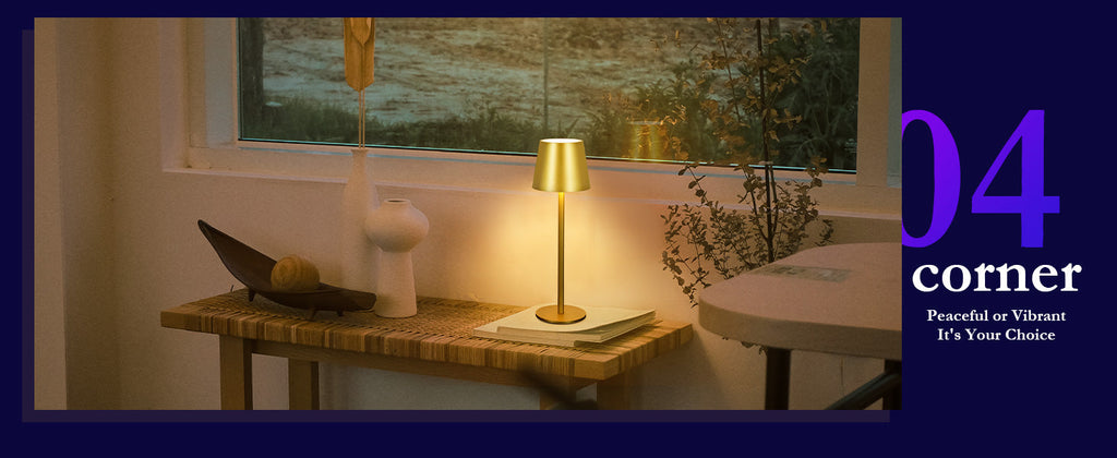 Cordless LED Table Lamp Rechargeable RGB Light Touch Dimmable IP54 White 2 Pack