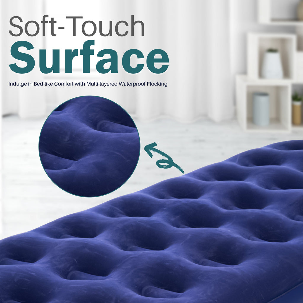 Crystals Single/Double Inflatable Air Mattress Blow Up Bed Airbed