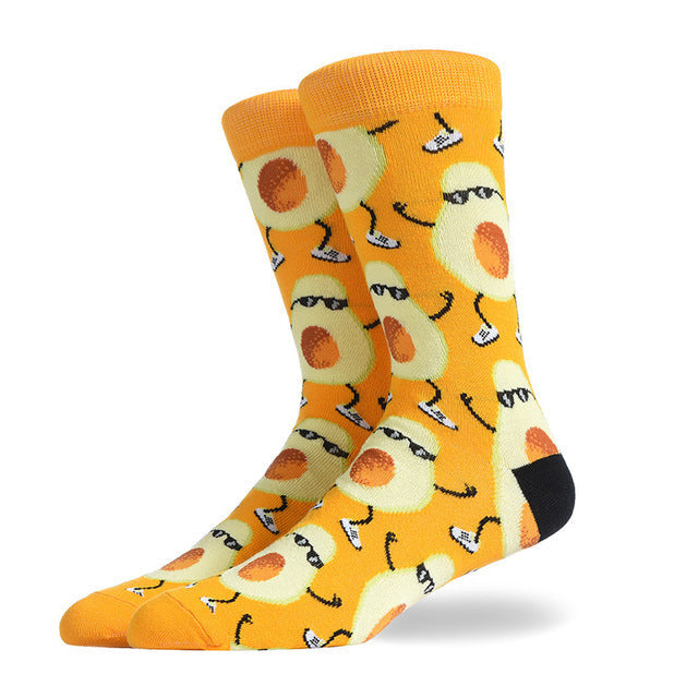 Fashion Creative Hamburger Pizza Alien Men Socks Cute Series