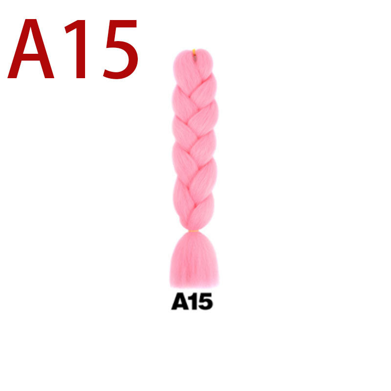 Fashion Dirty Braid Wig Monochrome Color Big Braid