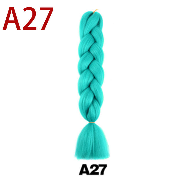 Fashion Dirty Braid Wig Monochrome Color Big Braid