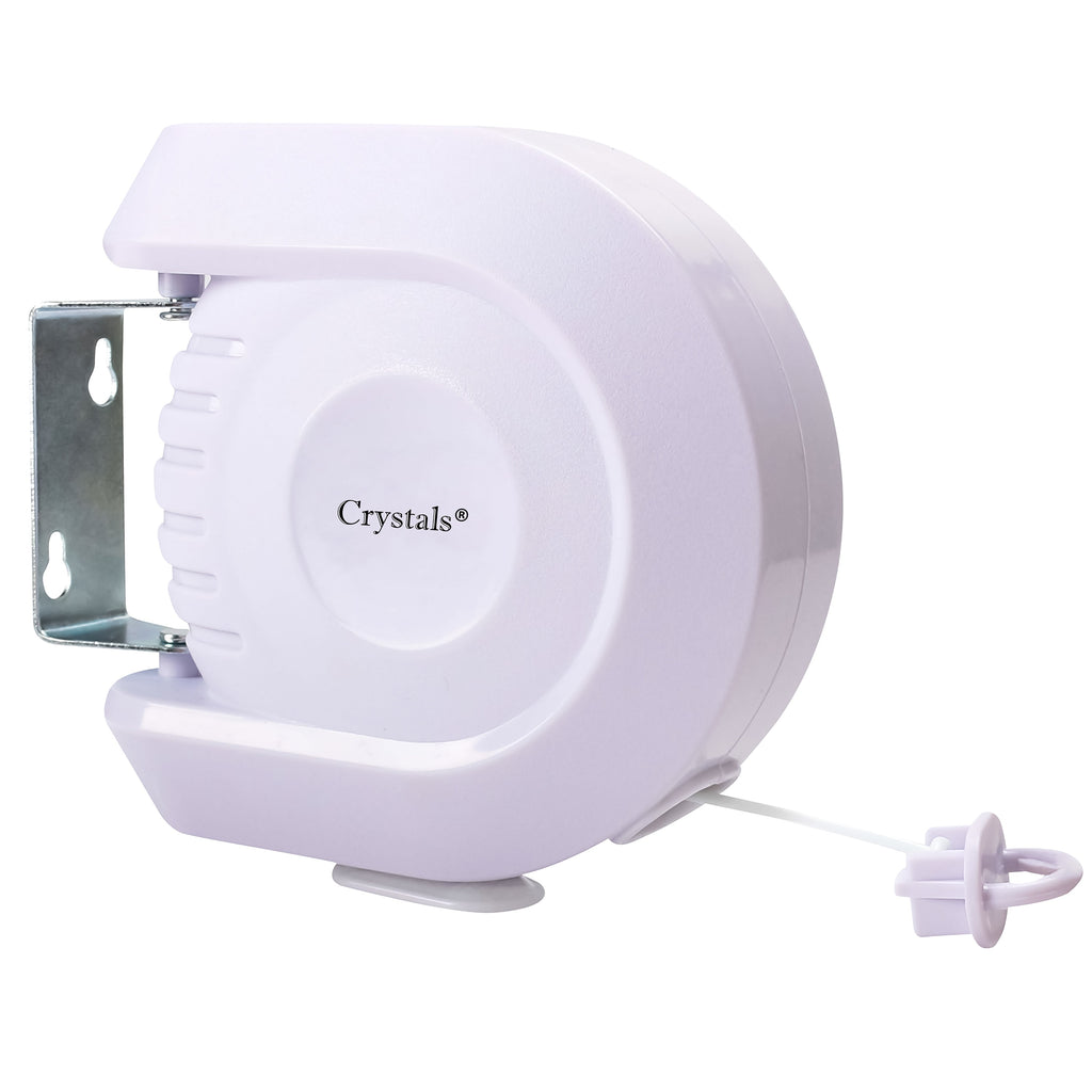 12 Meter Washing Line Reel Retractable - White