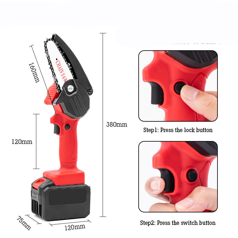 Lithium battery chain saw