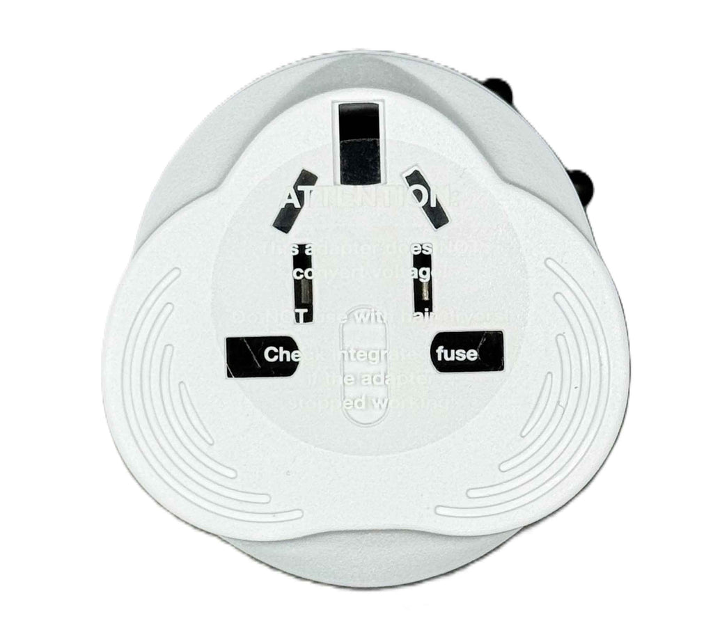 SKROSS Travel Plug EVO Universal Plug 150+ Countries Input and Output - White