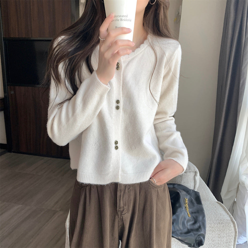 Women's Long-sleeved Sweater Cardigan Coat