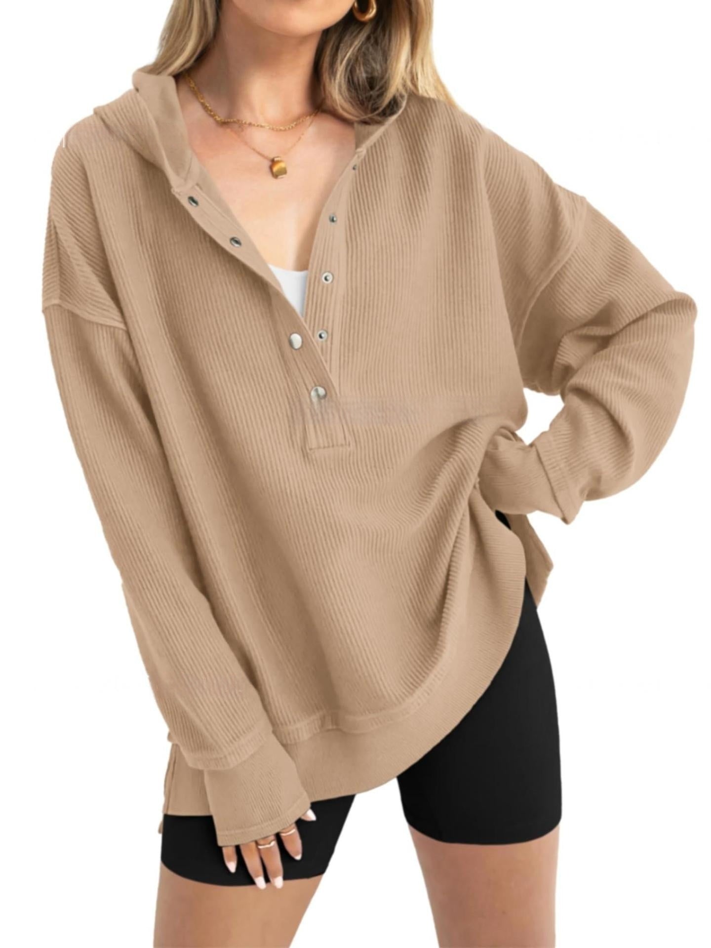 Autumn And Winter Solid Color Loose Raglan Sleeve Sweater