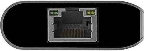 Multiport USB Hub Adapter Docking Station for Laptop with HDMI and Type-C Ports