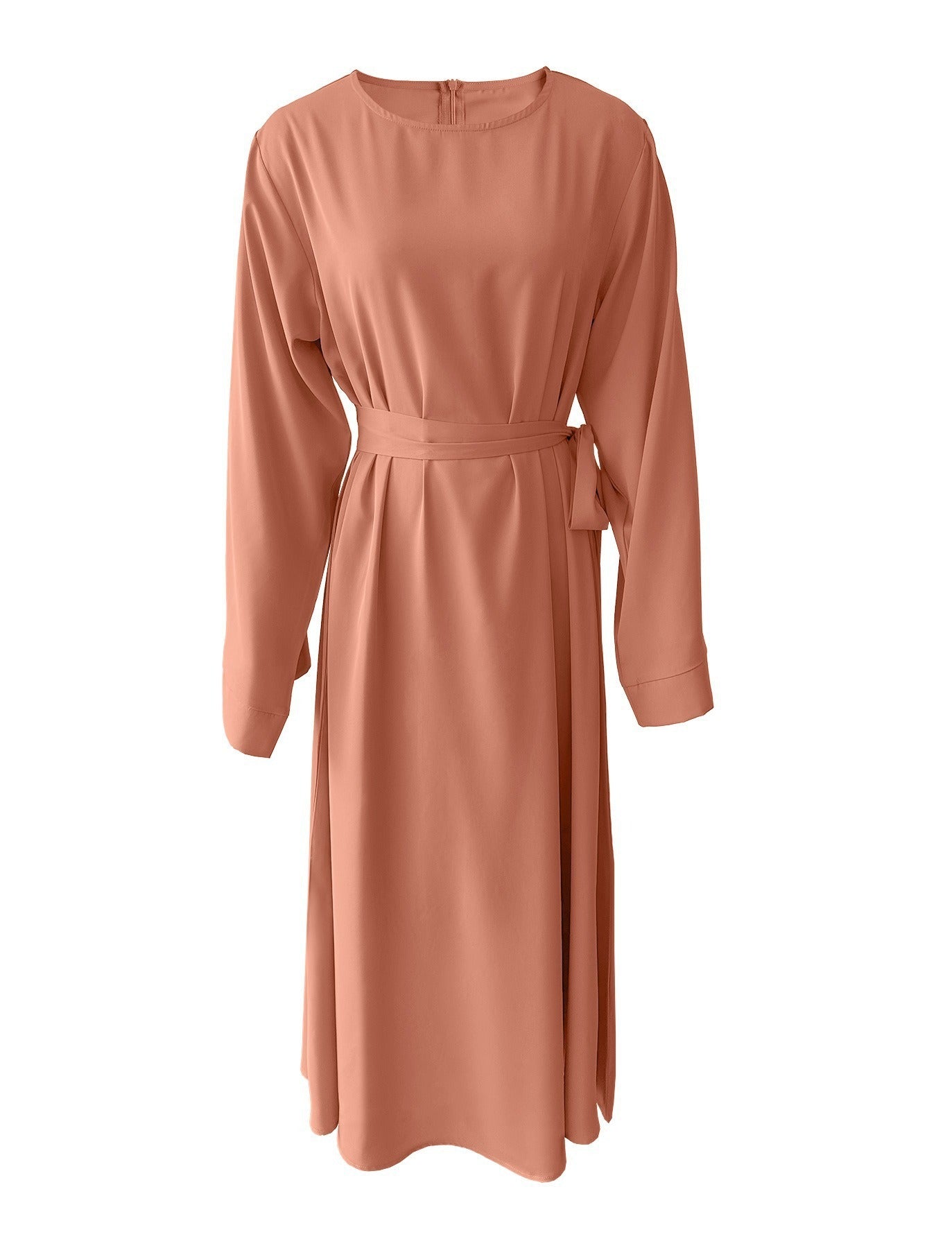 Plus Size Lace Up Muslim Women's Dress