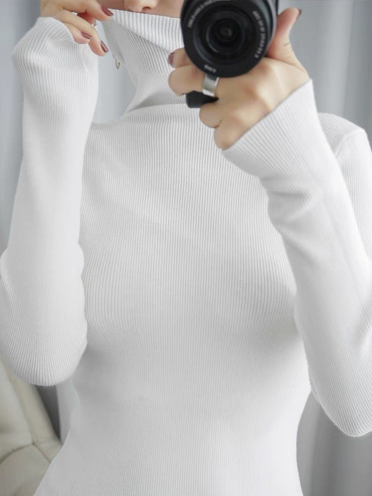 Lapel Women's Slim Bottoming Sweater