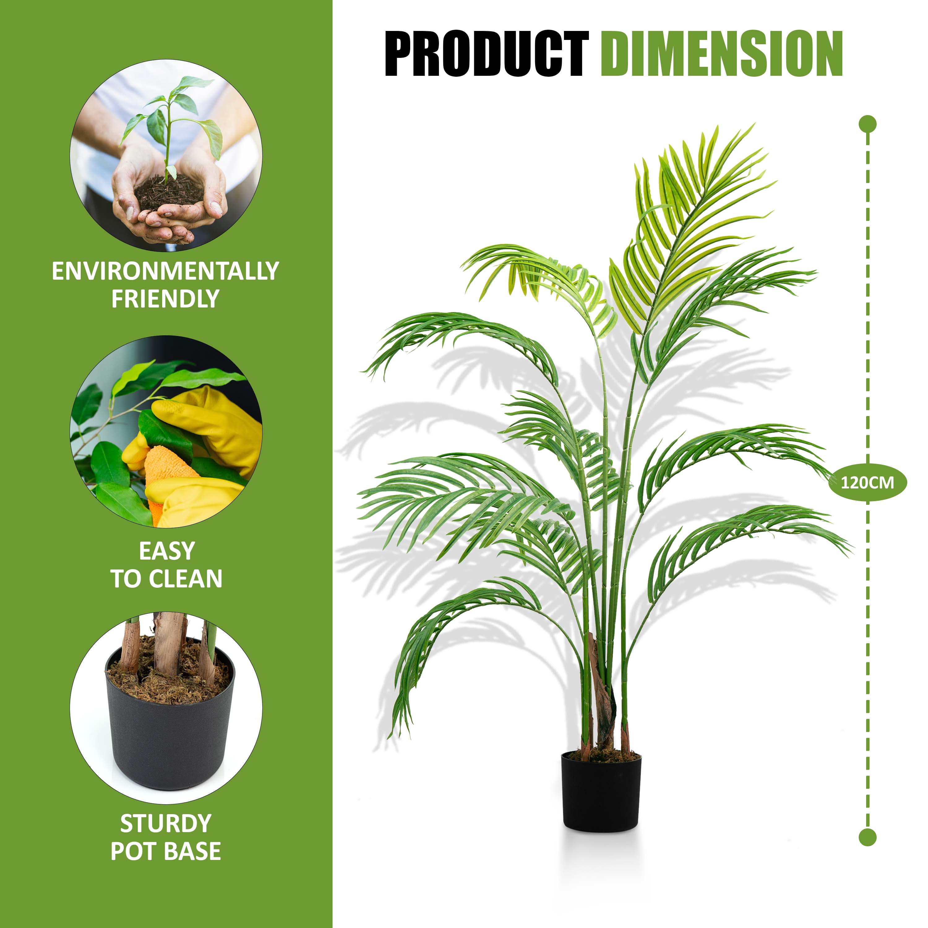 120cm(4ft) Artificial Palm Tree Indoor