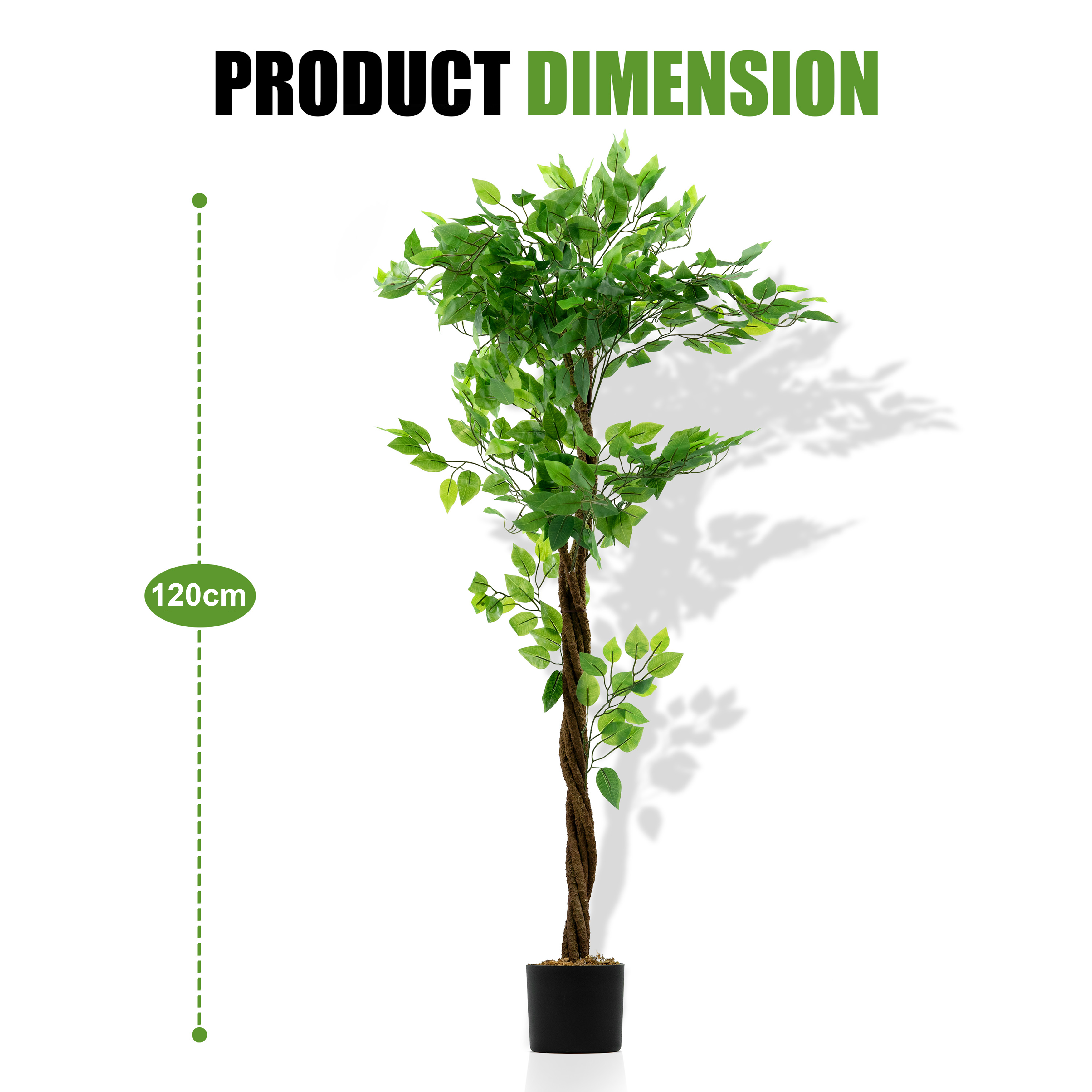 5FT Artificial Ficus Tree Plant 150cm Large Ficus