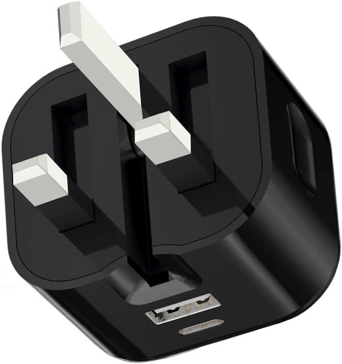 Fast PD Charger Dual USB Charging Adapter For iPhone Samsung Universal UK PLUG