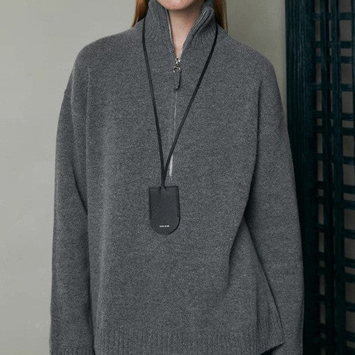 Loose Lapels Top Bandage Dress Autumn And Winter