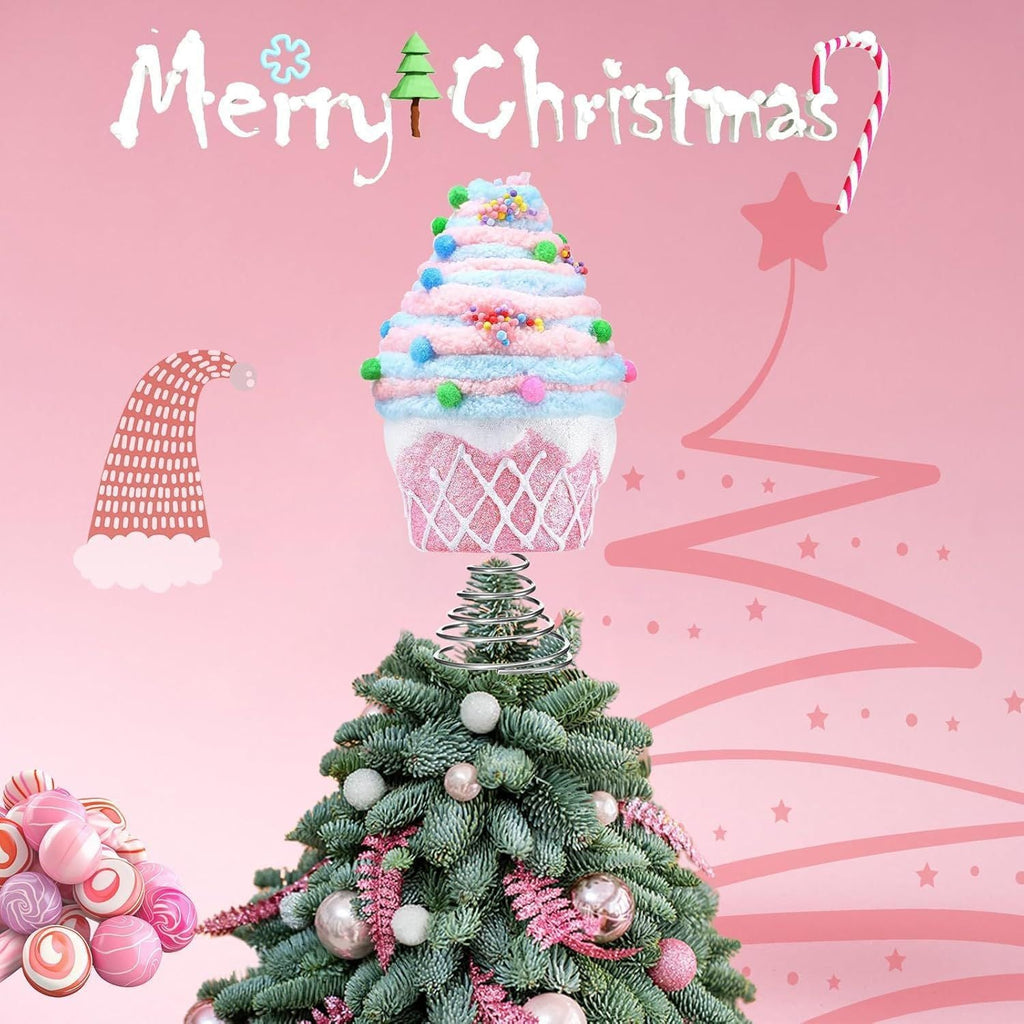 Pastel Dessert Christmas Tree Hair Ornament