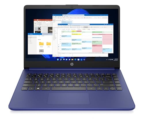 HP Stream 14" Laptop | Intel N4120 Processor | 4 GB RAM | 128 GB SSD | Intel UHD Graphics | HD Display | Dual Speakers | Microsoft 365 Personal 12 month included | Win 11 | Indigo Blue | 14s-dq0033sa