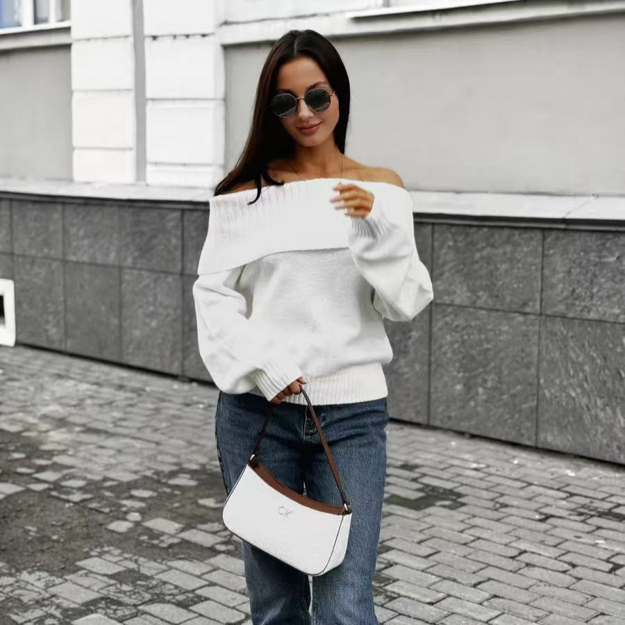 Sexy Off-the-shoulder Off-the-shoulder Sweater