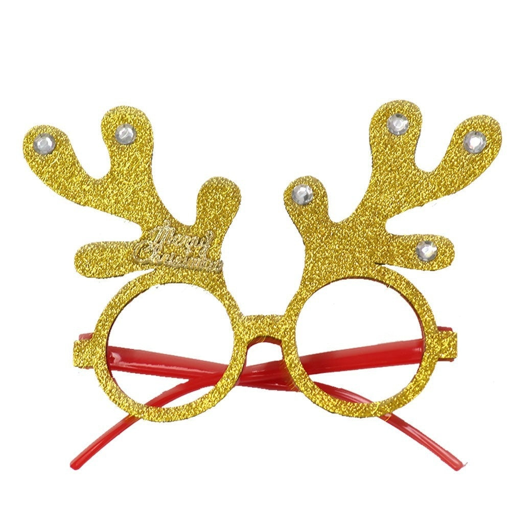 2025Golden Glasses Christmas Day Party Decoration