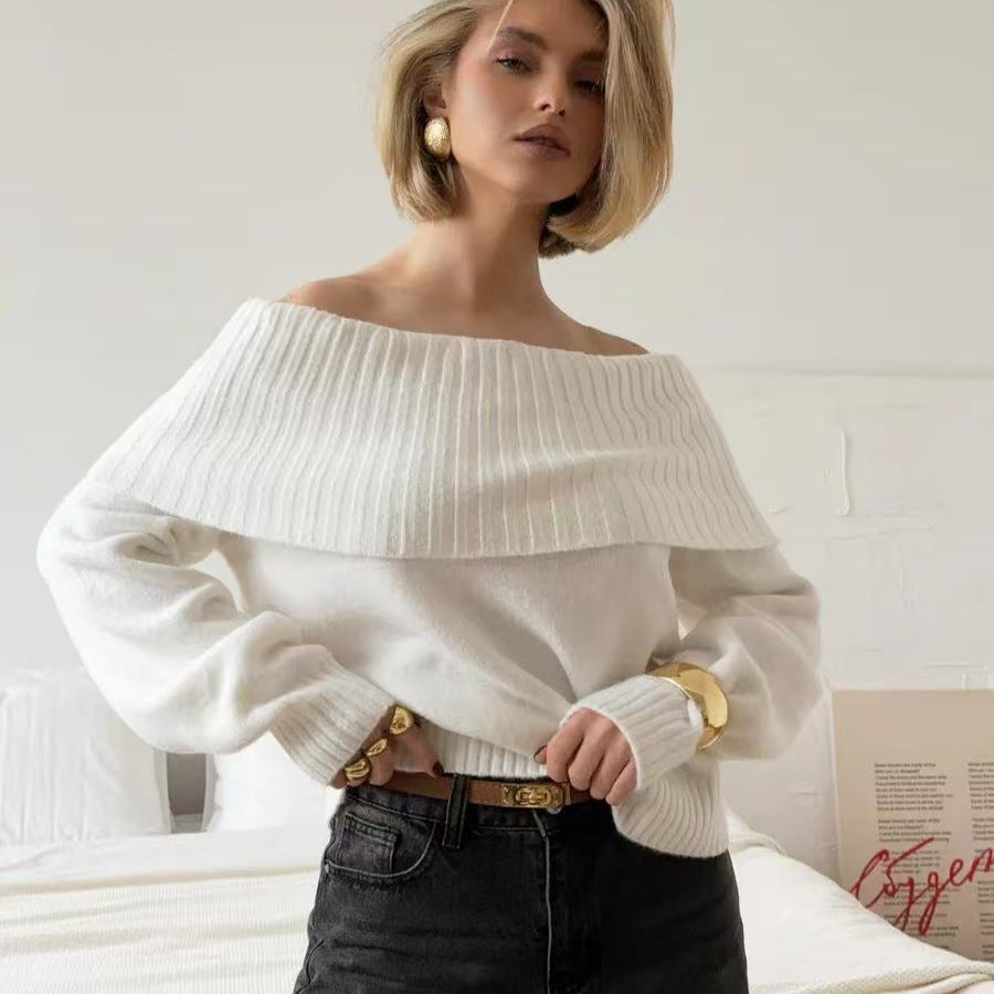 Sexy Off-the-shoulder Off-the-shoulder Sweater