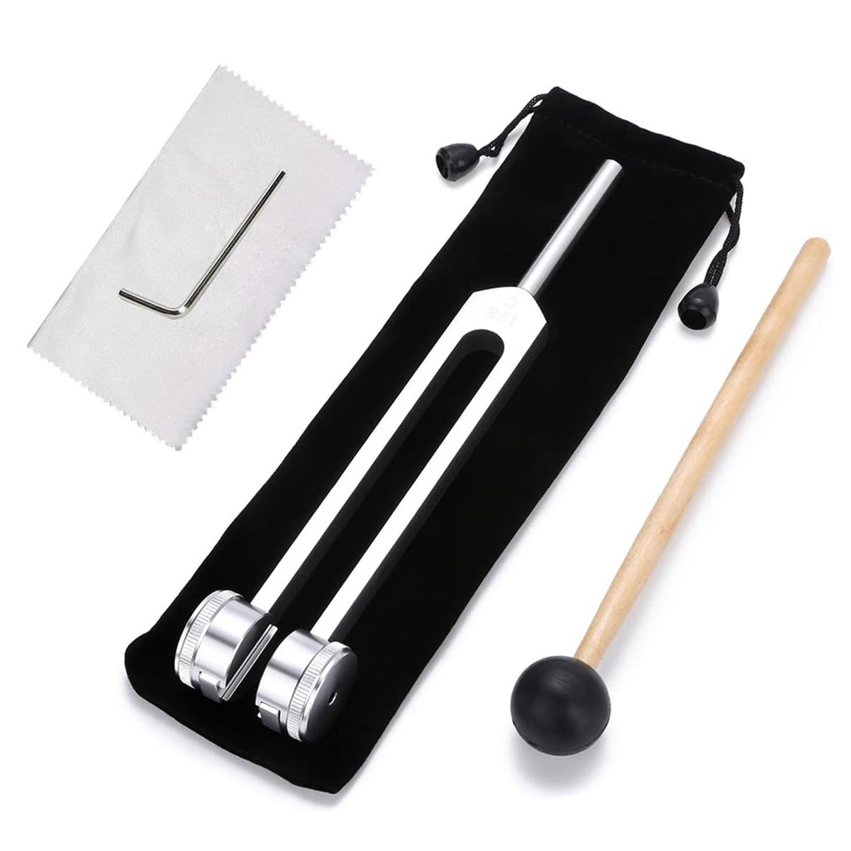 128 Hz Tuning Fork Set Weighted Bio-Acoustic Tuning Fork For Healing Chakra,Sound Therapy,Reliever Stress