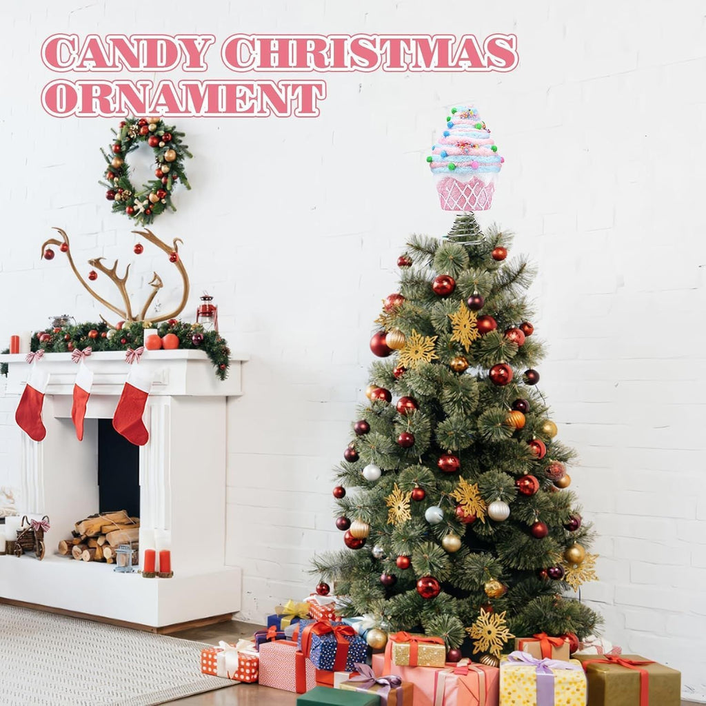 Pastel Dessert Christmas Tree Hair Ornament