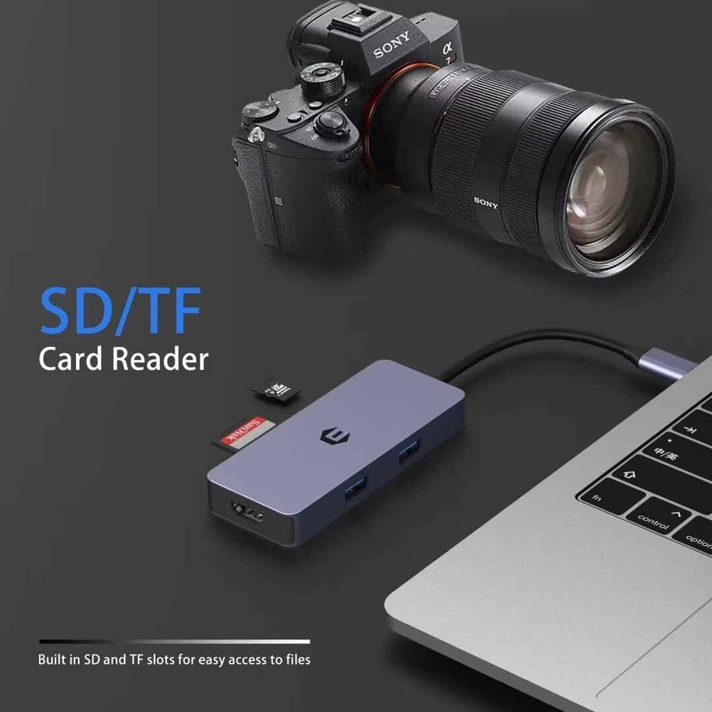 USB C Docking Station 6 in 1 for Mac Pro/Air Dell Surface HP Surface Book etc