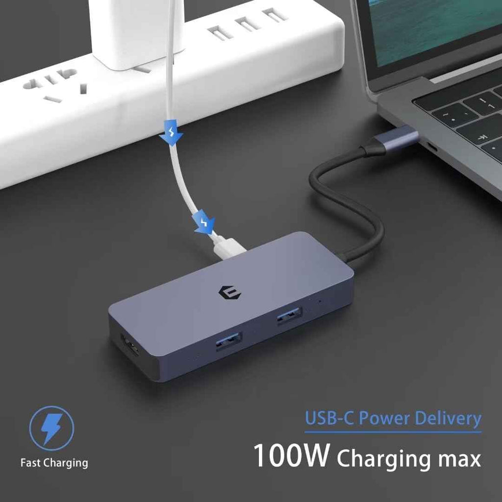 USB C Docking Station 6 in 1 for Mac Pro/Air Dell Surface HP Surface Book etc