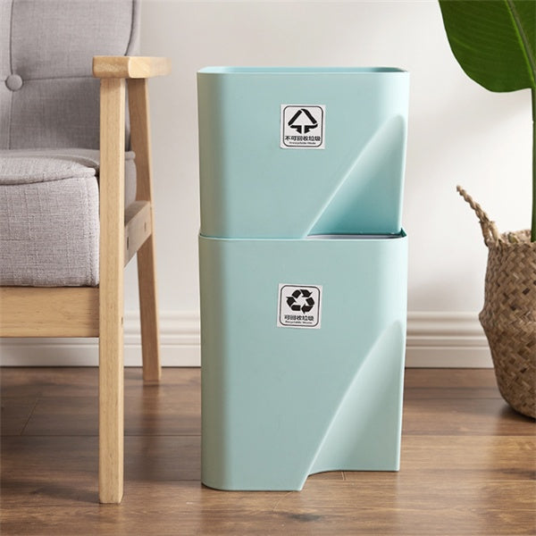 Kitchen Trash Can Recycle Bin Stacked Sorting Trash Bin Household Dry And Wet Separation Waste Bin Rubbish Bin for Bathroom