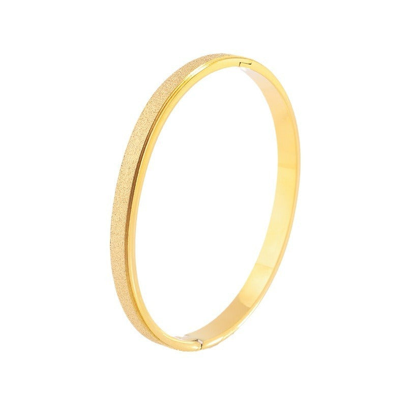 Titanium Steel Bracelet Starry Frosted Jewelry