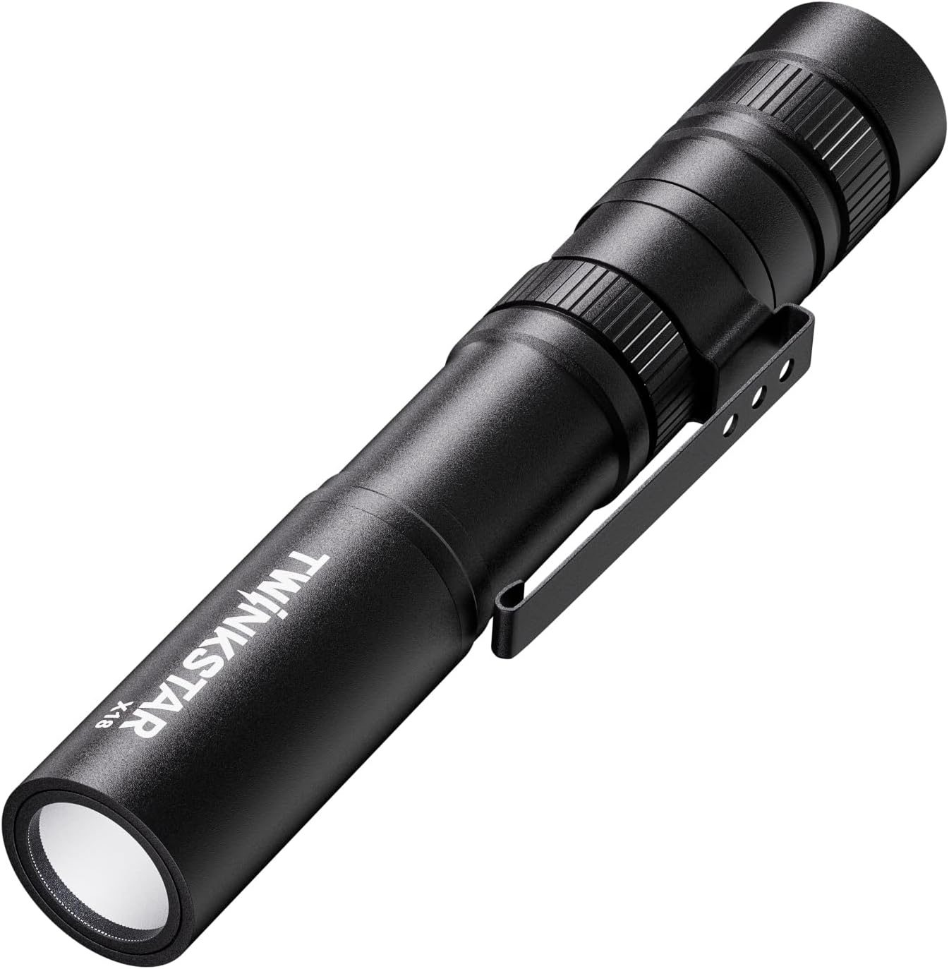 LED Flashlight Mini Super Bright Portable with Clip 5 Modes Camping Hiking
