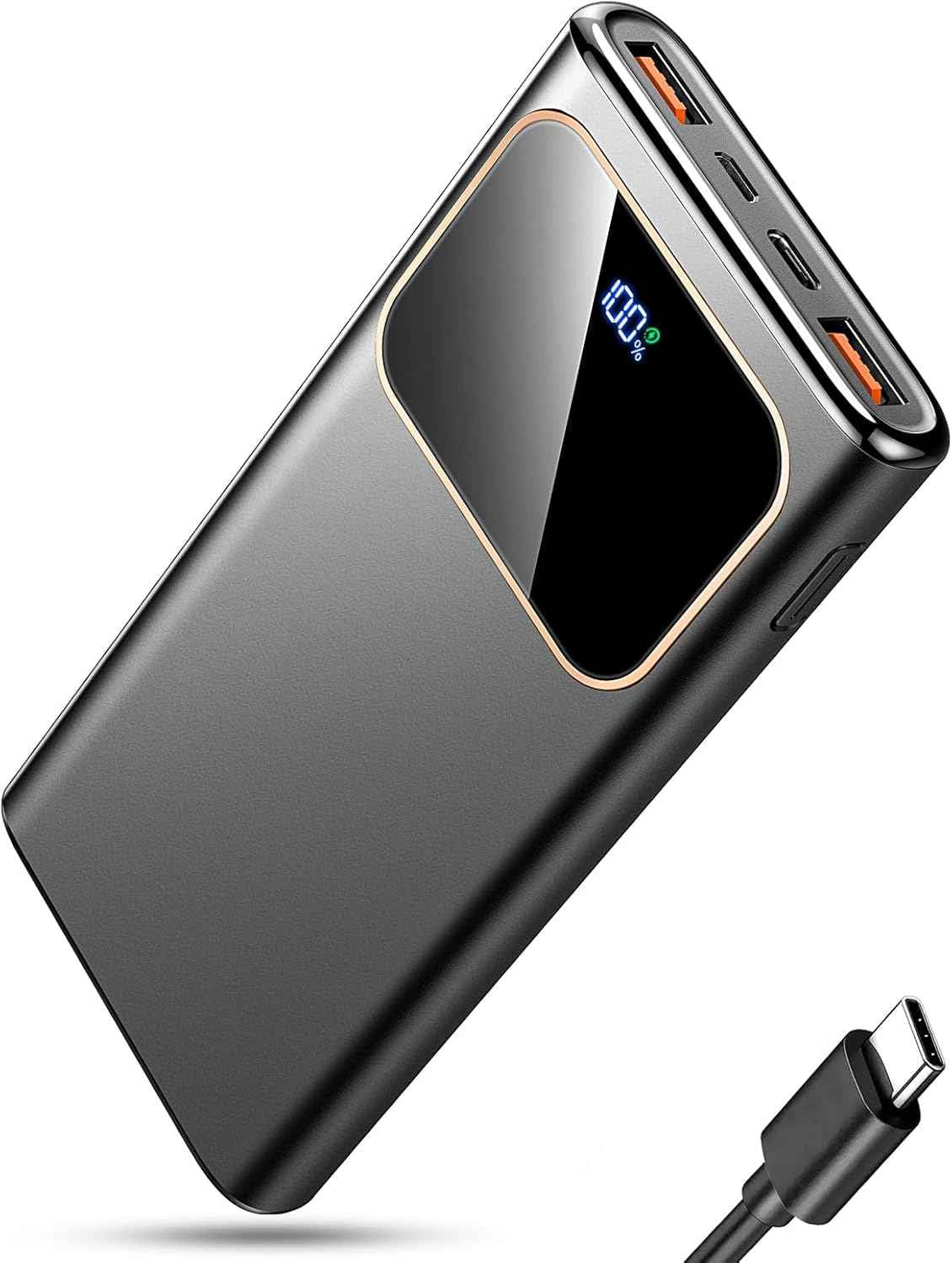 Power Bank Fast Charging 10000mAh 22.5W Portable USB-C PD3.0 QC4.0 LED Display