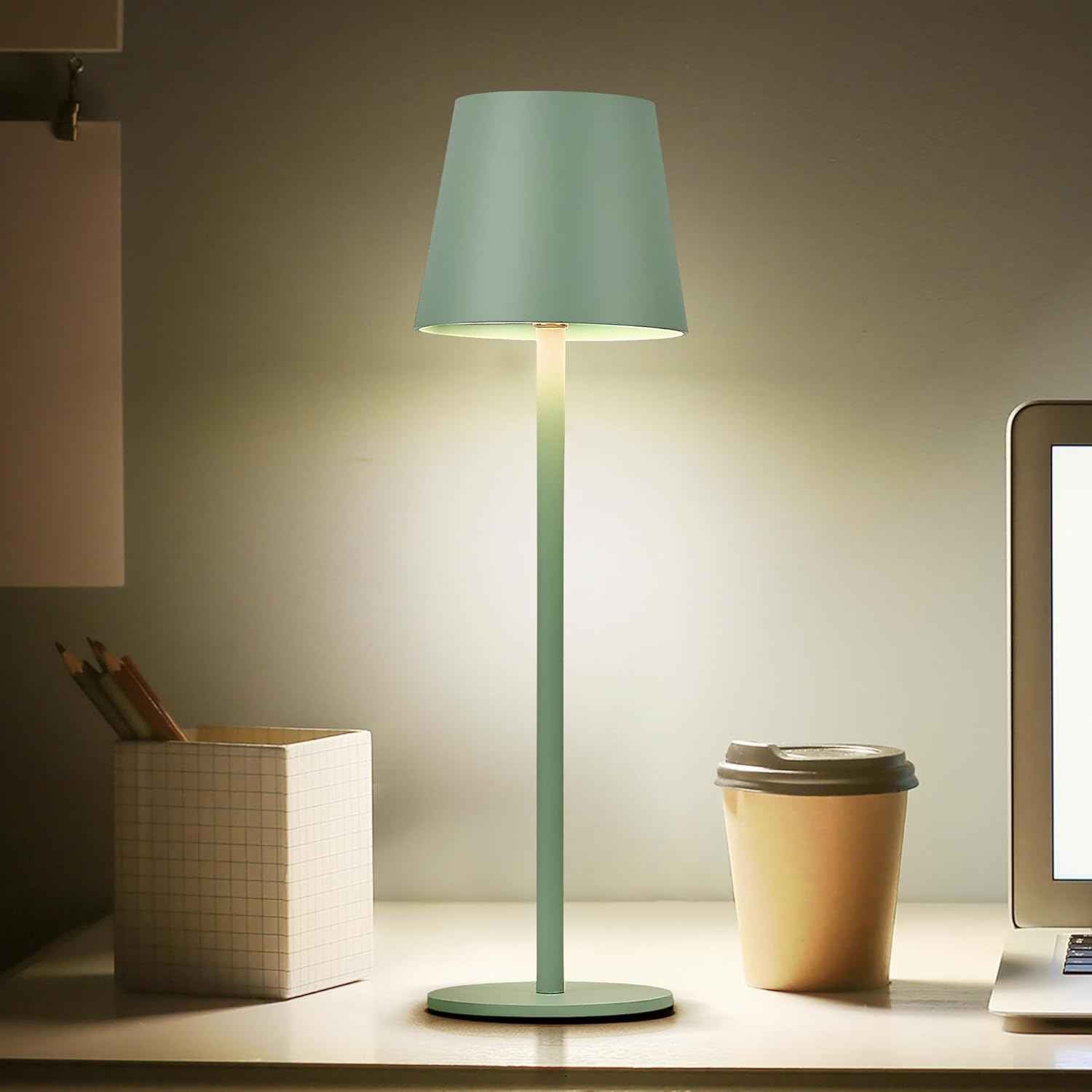 Cordless LED Table Lamp Rechargeable Light IP54 Touch Dimmable Various Colours