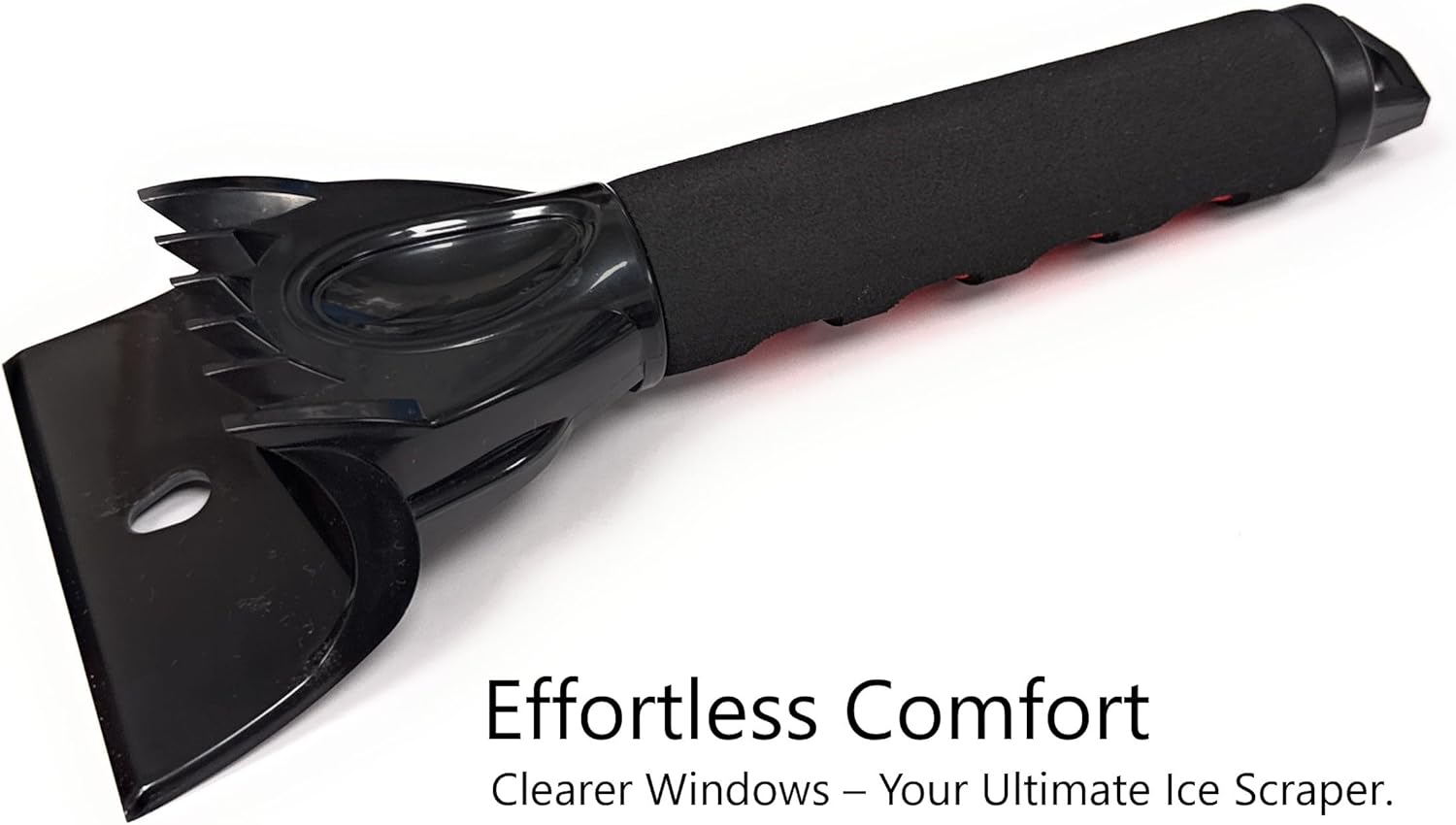 Premium Car Ice Scraper 2 In 1 Head For Clearing Ice & Snow A Winter Essential