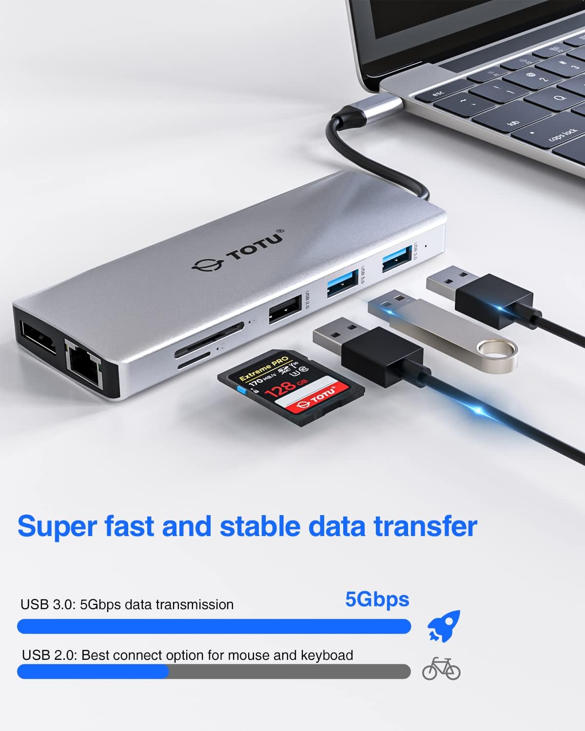 USB C Docking Station 13-in-1 Hub with Ethernet 4K USB C to 2 HDMI DP USB 3.0