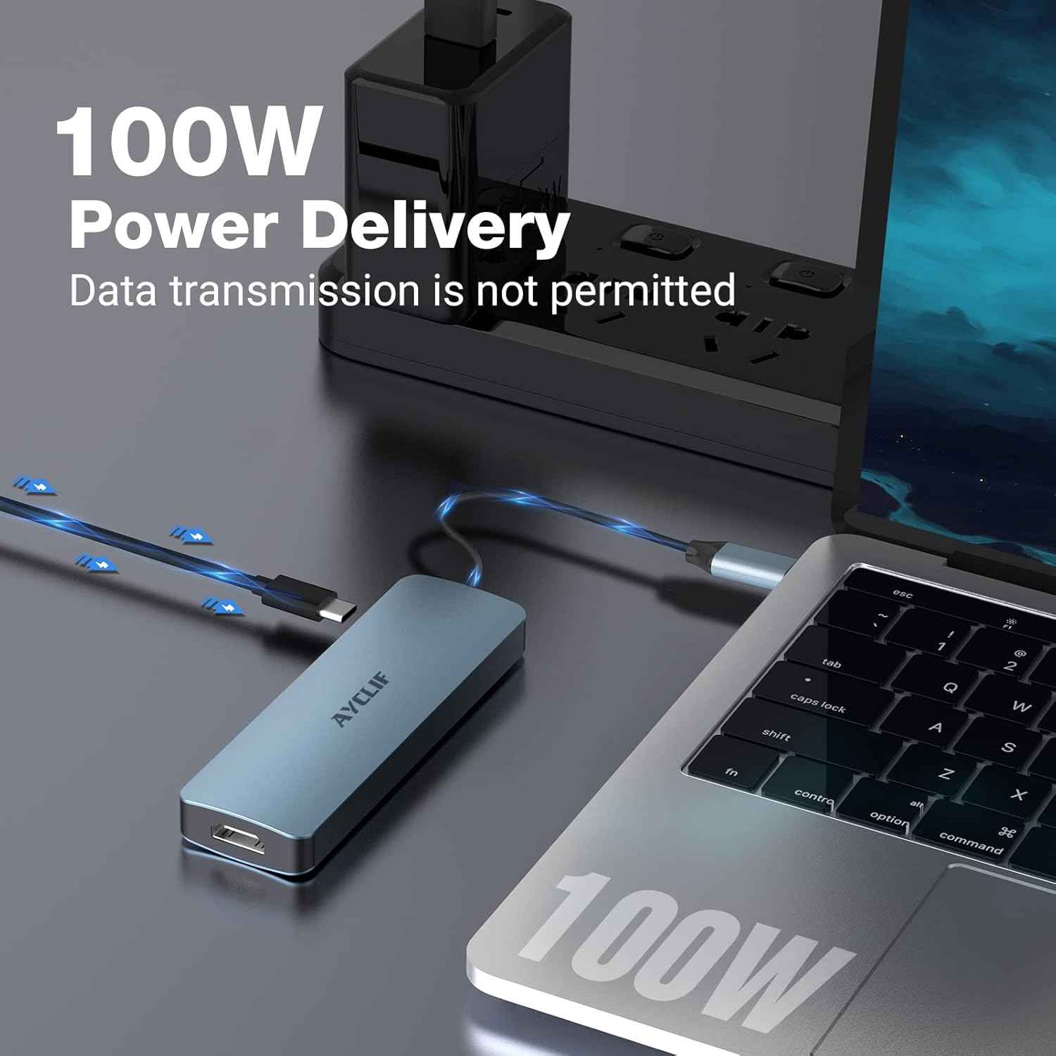 Docking Station 6 in 1 with 4K HDMI Output PD 100W USB 3.0 TF Card Reader
