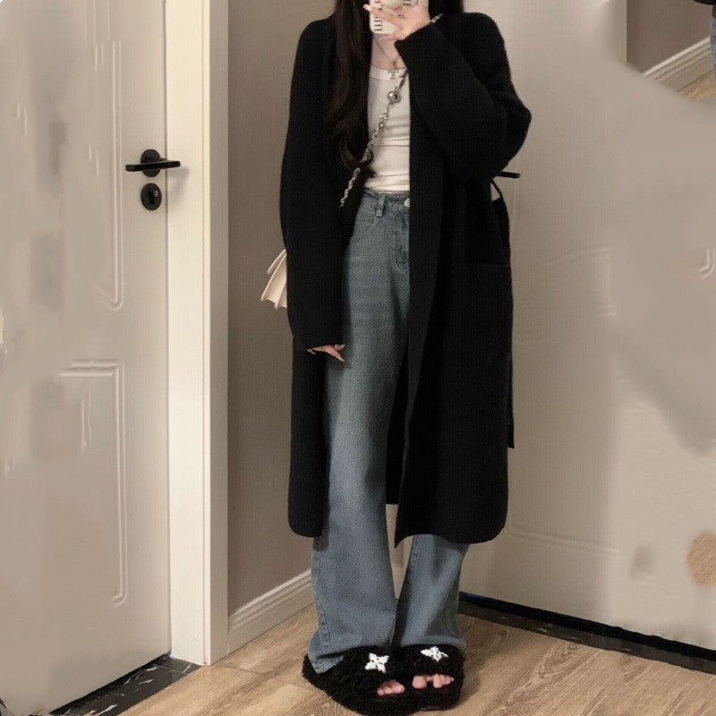 Loose Large Knitted Cardigan Women's Sweater