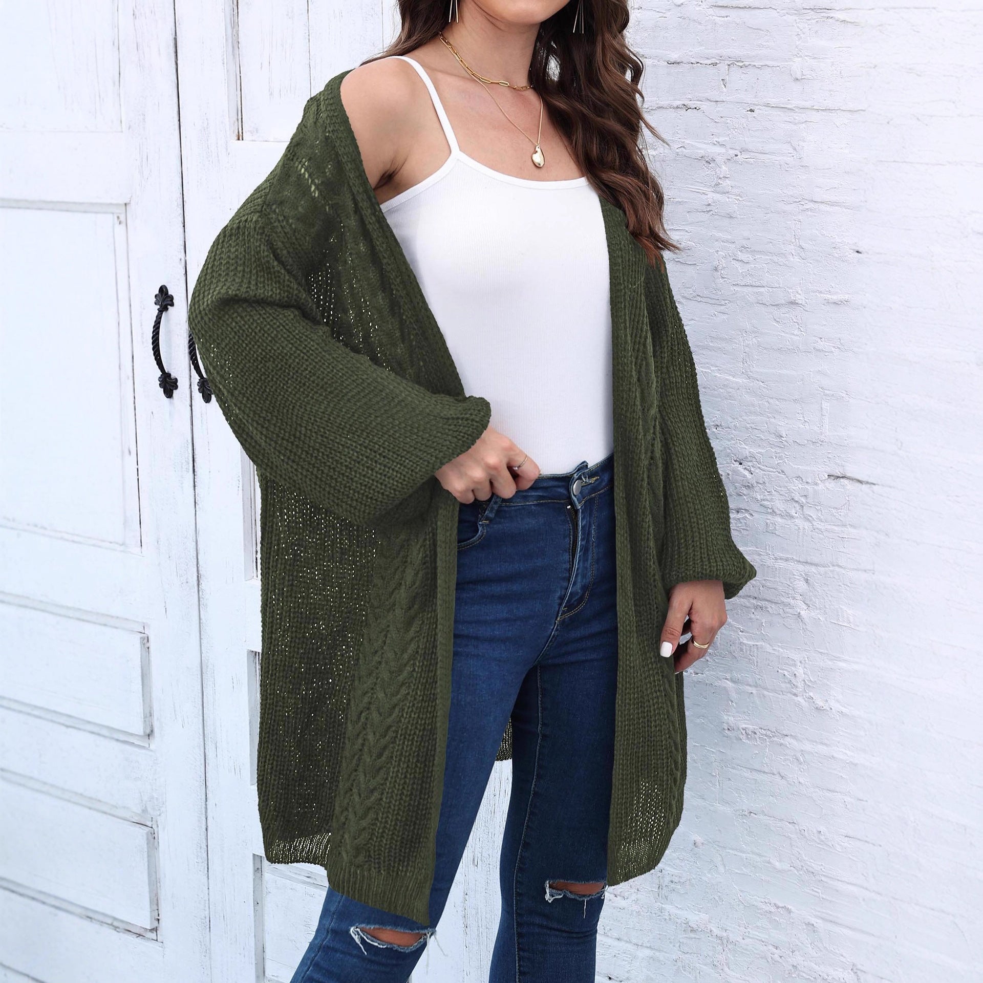 Women's Fashion Loose Casual Sweater Coat