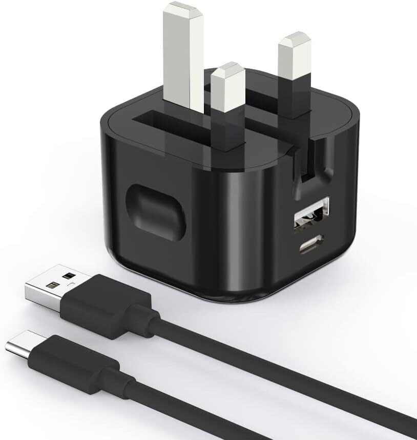 Fast PD Charger Dual USB Charging Adapter For iPhone Samsung Universal UK PLUG