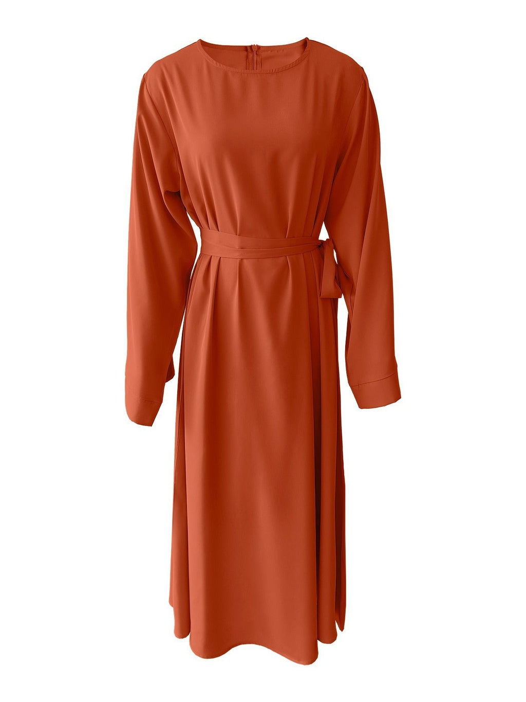 Plus Size Lace Up Muslim Women's Dress