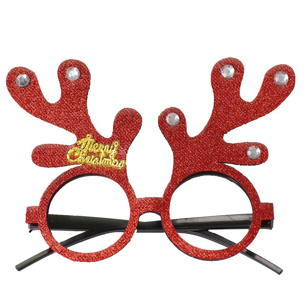 2025Golden Glasses Christmas Day Party Decoration