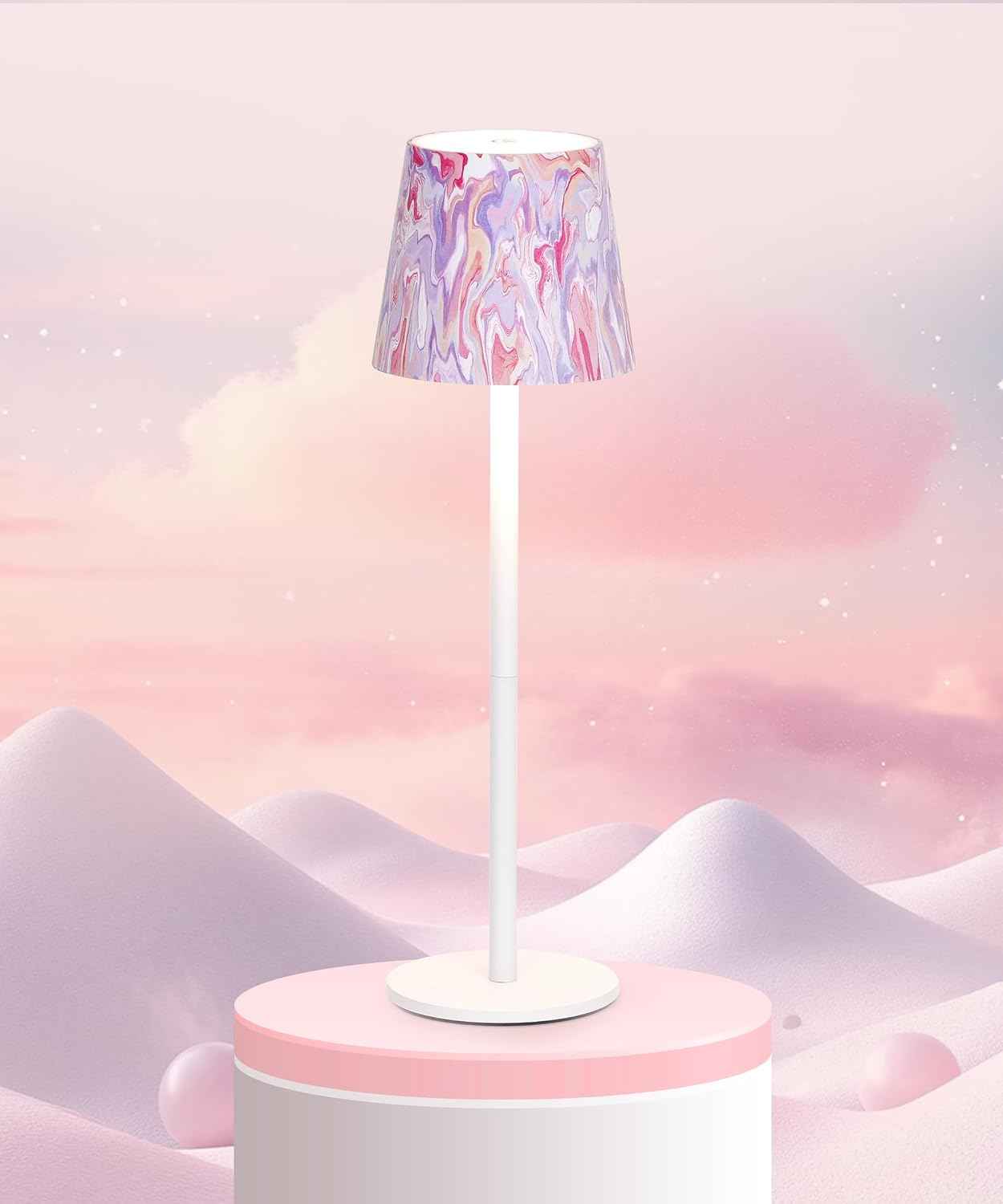 Cordless LED Table Lamp Rechargeable Light IP54 Touch Dimmable Various Colours