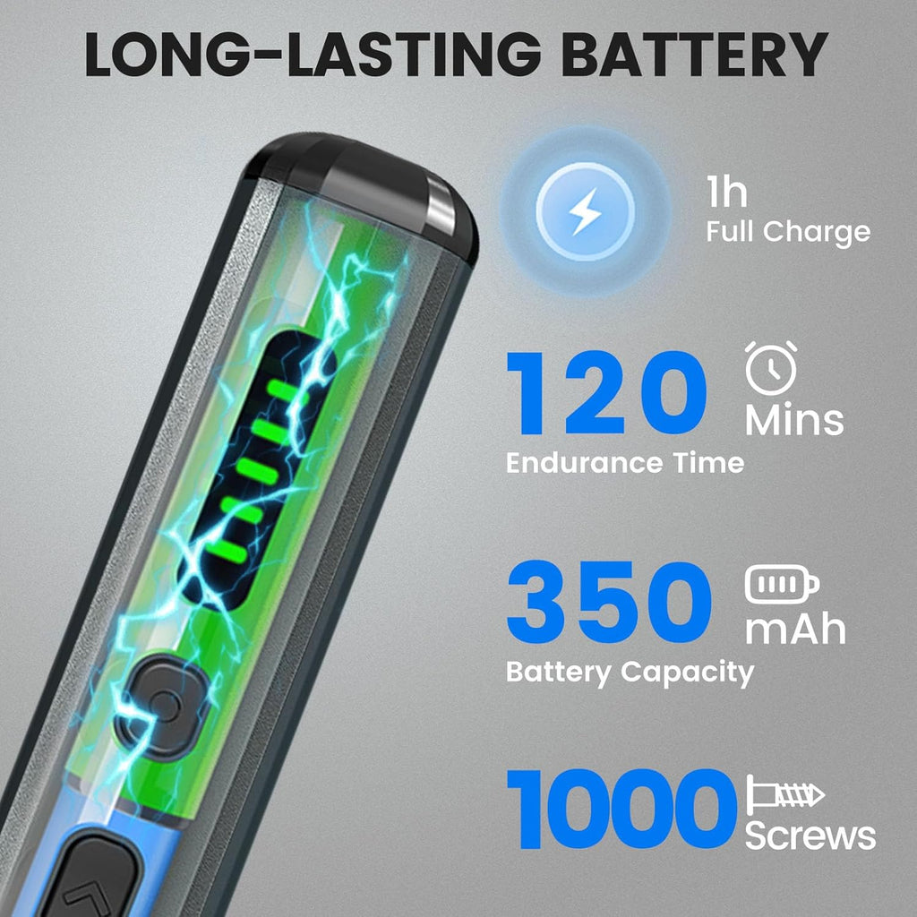 Mini Electric Screwdriver, 68 in 1 Precision Screwdriver Set with 64 Magnetic Bits, 5 Torque Settings, 4 LED Lights, Rechargeable Repair Tool Kit for Electronics, Phone, Camera, Laptop, Watch