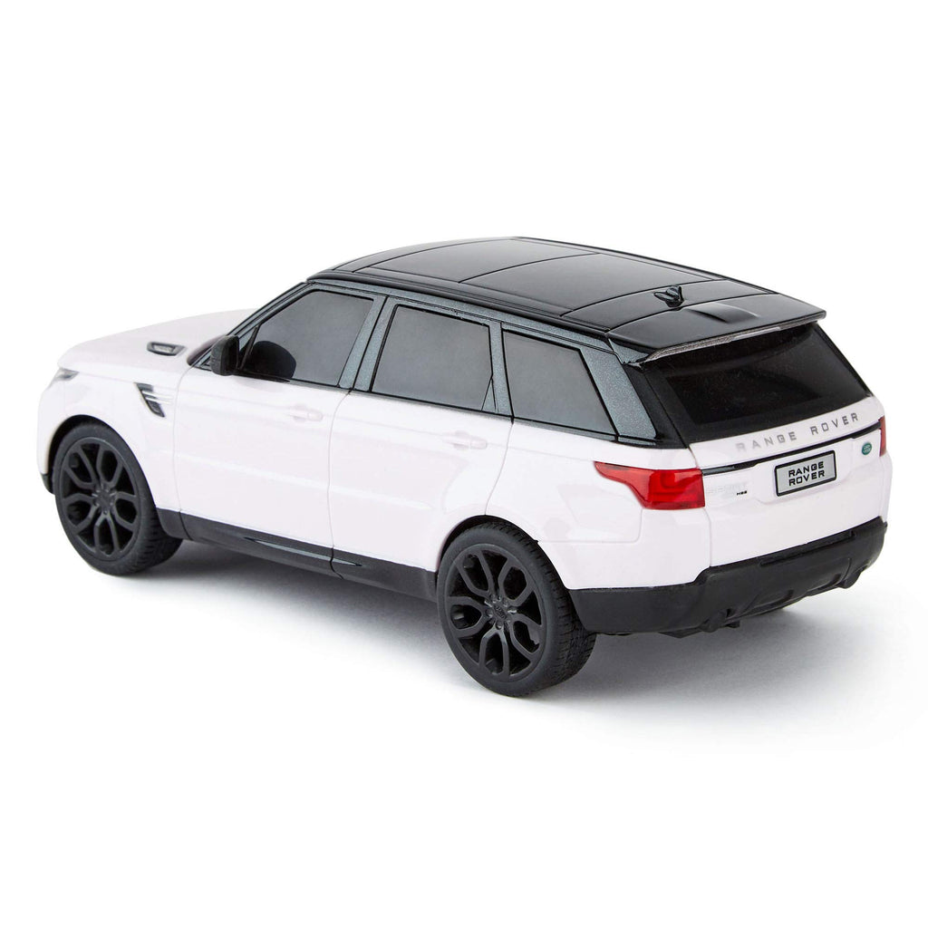 CMJ RC Cars TM Range Rover Sport Remote Control Car 1:24 scale with Working LED Lights, Radio Controlled Supercar (Range Rover Sport White)