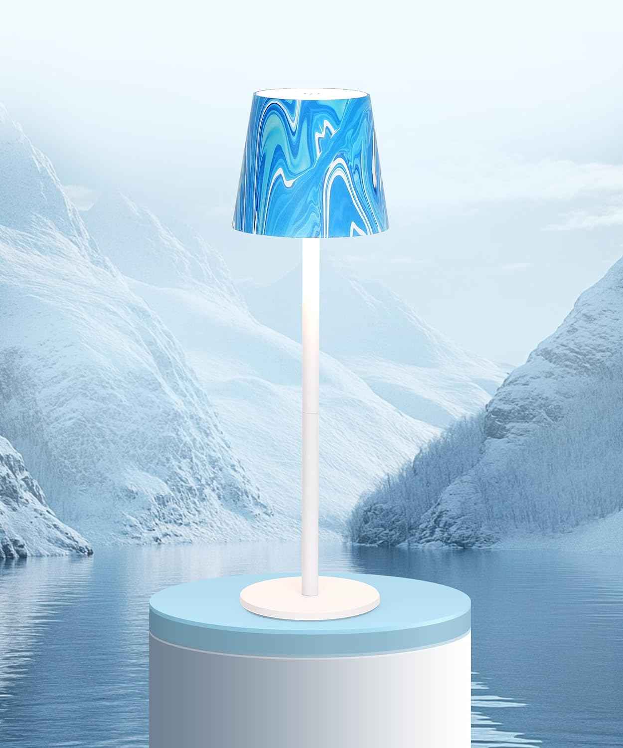 Cordless LED Table Lamp Rechargeable Light IP54 Touch Dimmable Various Colours