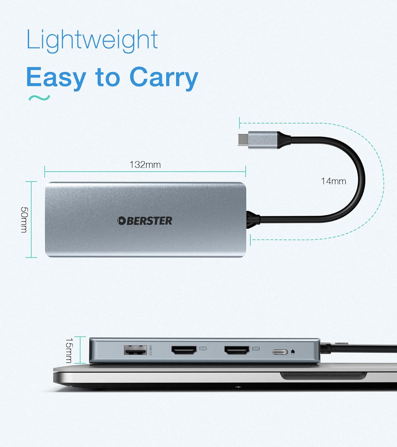 USB-C Docking Station 12-in-1 for Win/Mac with Triple Display Multi-Functional