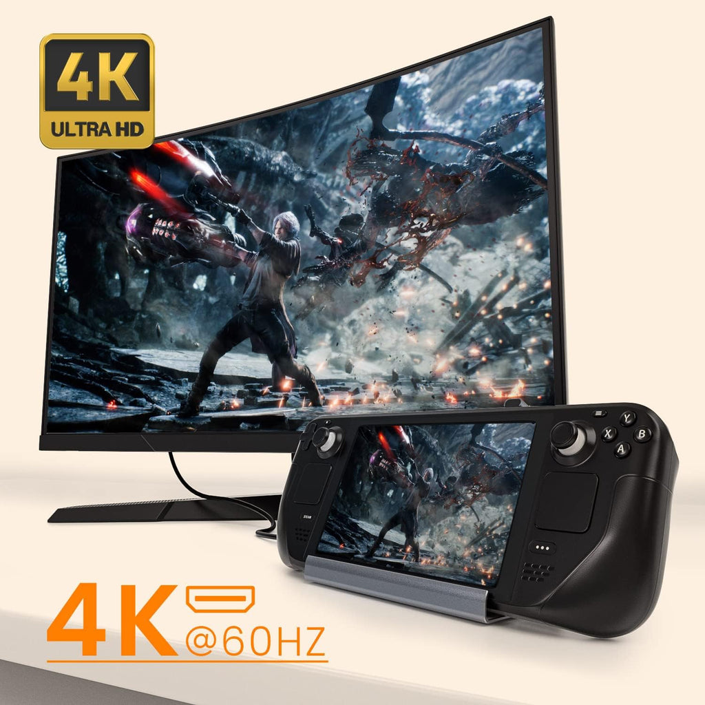 USB-C Docking Station 7-in-1 for Steam Deck with HDMI 4K@60Hz 2 USB-A 3.0