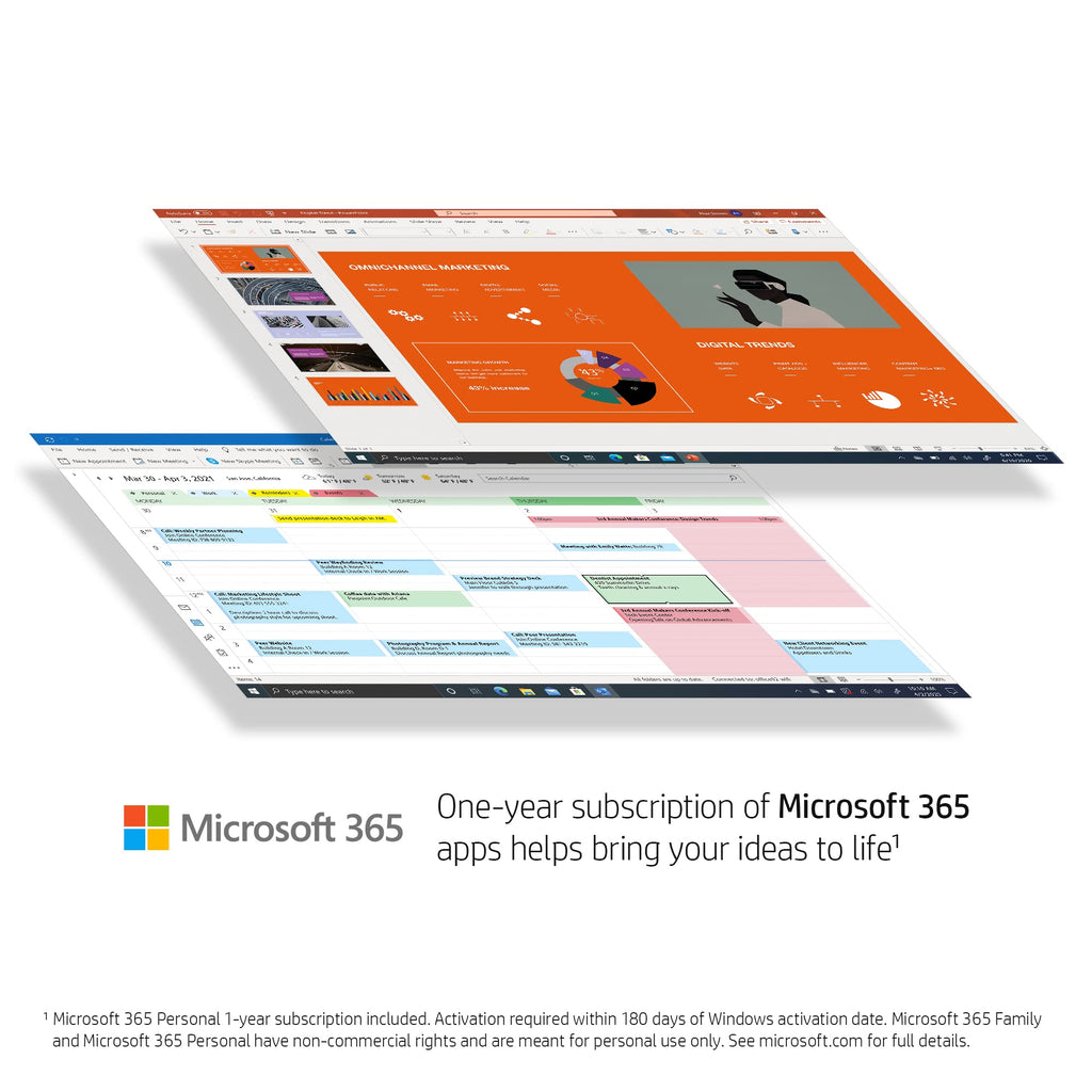 HP Stream 14" Laptop | Intel N4120 Processor | 4 GB RAM | 128 GB SSD | Intel UHD Graphics | HD Display | Dual Speakers | Microsoft 365 Personal 12 month included | Win 11 | Indigo Blue | 14s-dq0033sa