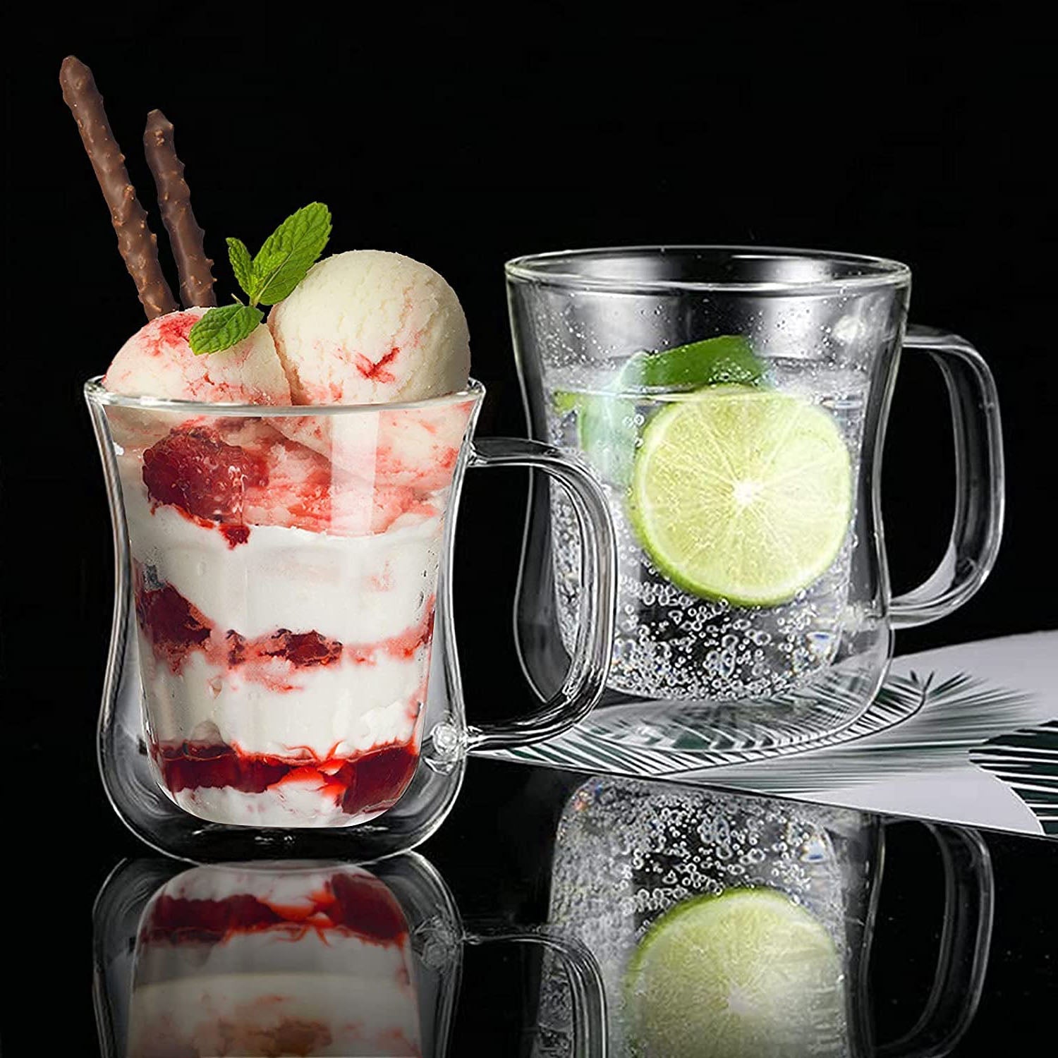 350ml Glass Coffee Cups