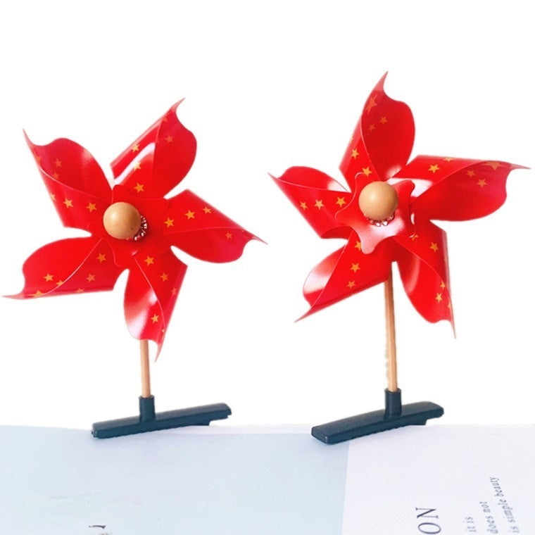 Five Star Red Flag Hair Clip, National Flag Hair Clip And Headband